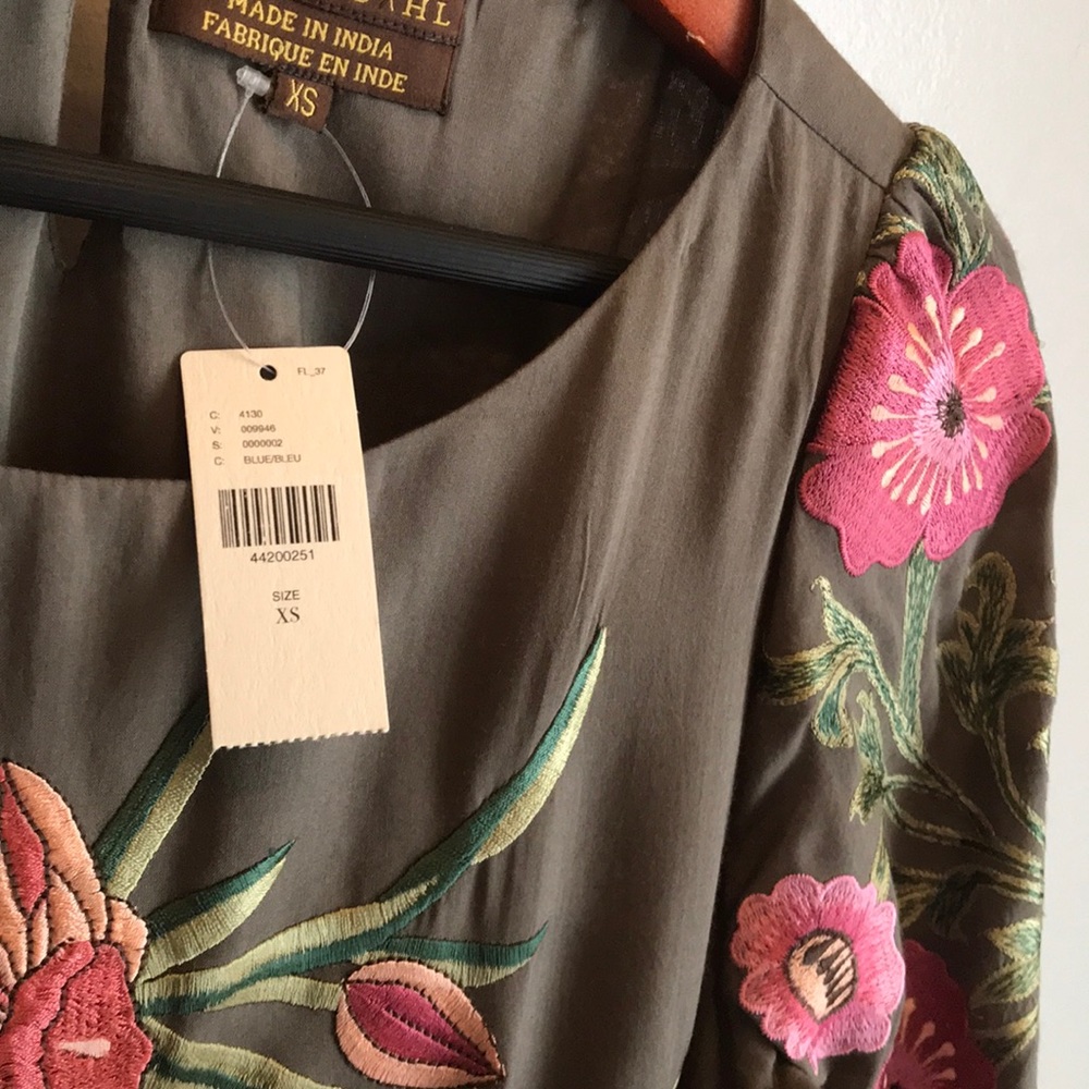 anthropologie Aika Embroidered Dress - Picture 4 of 8